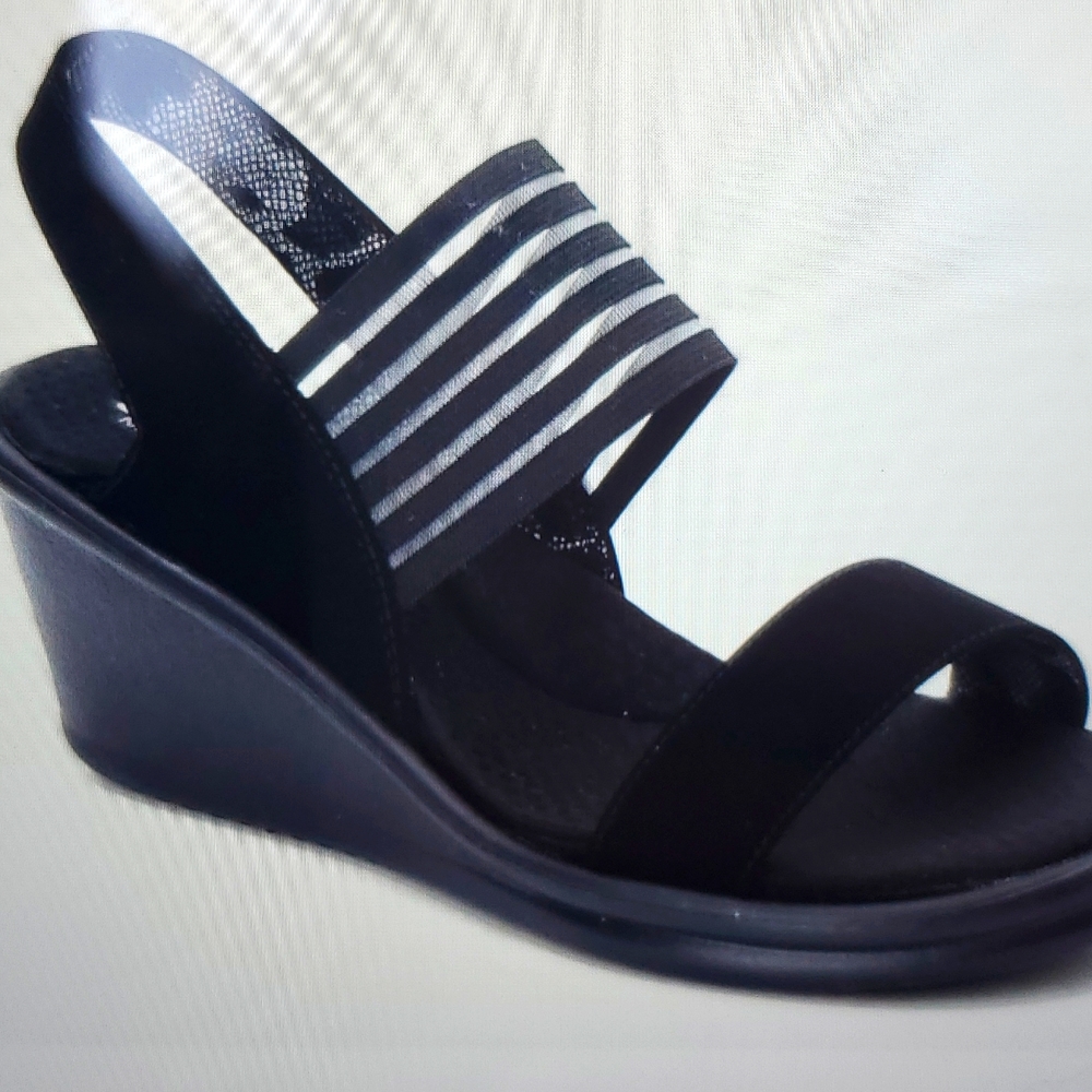 NIB SKECHERS Cali Rumbler Wedge Heel 9.5W-10W